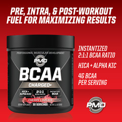 BCAA Charged Amino Acid Drink- Performance – Recovery- Cherry Limeade (30 Serve)