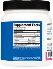 Nutricost BCAA 2:1:1 Powder (Raspberry Lemonade) 60 Servings – 6G Per Serving