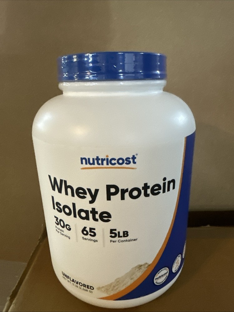 Nutricost Whey Protein Isolate (Unflavored) 5LBS – Protein Powder