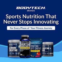 BodyTech Creatine Monohydrate Capsules, Micronized Creatine Formula for Men a…