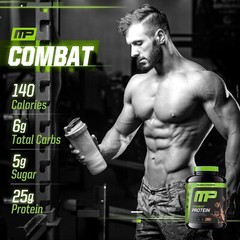 MusclePharm Combat Protein Powder – 4 lb, 52 Servings, Chocolate Milk