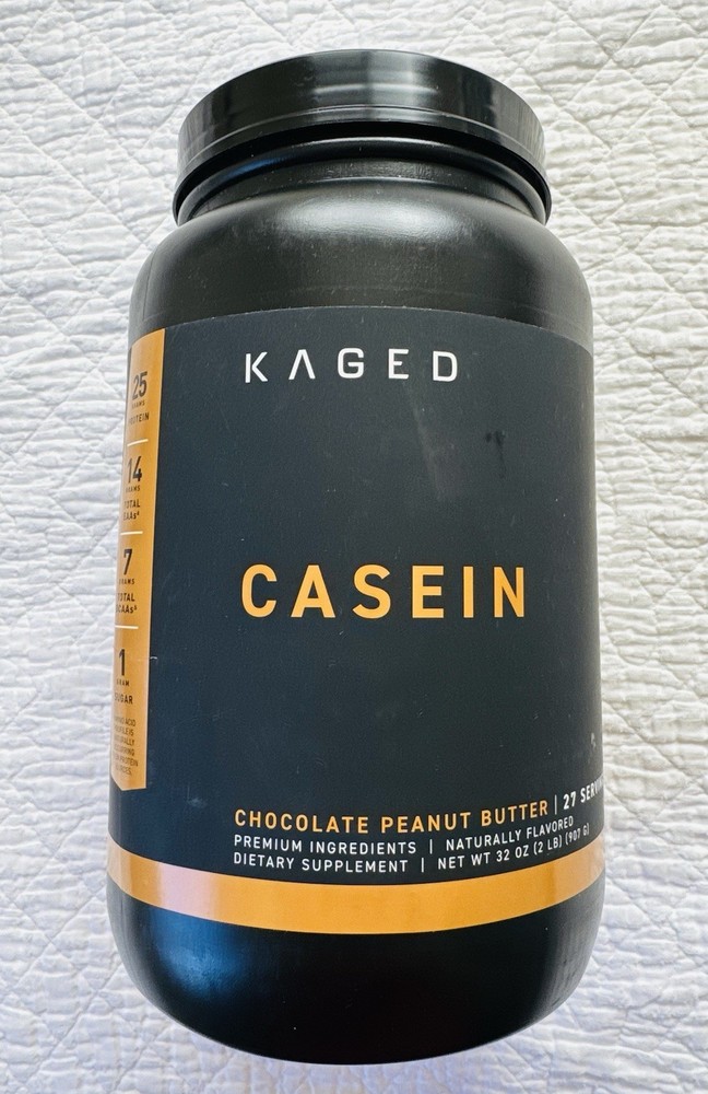 KAGED CASEIN – Chocolate Peanut Butter, 27 Servings, BB: 05/2027 (SEALED)