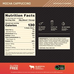Optimum Nutrition Gold Standard 100 Whey Protein Powder Mocha Cappuccino 5