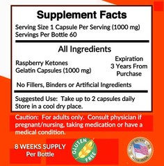 Raspberry Ketone Diet Pills weight management energy boost antioxidant capsules