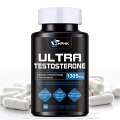 Testosterone Booster for Men, Male Enhancement Pills, Energy, Libido 60 Capsules