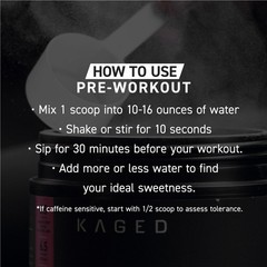 Pre Kaged Pre Workout Powder Berry Blast 1.33lbs Energy Focus BCAAs Superfoods