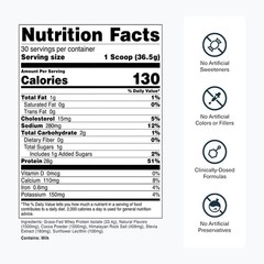 Transparent Labs Grass-Fed Whey Protein Isolate – Naturally Flavored Gluten F…