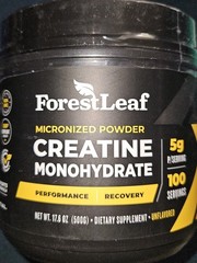 ForestLeaf Micronized Creatine Monohydrate Powder 2 PACK Muscle Growth Strength
