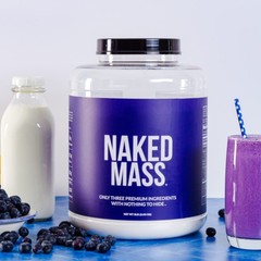 NAKED Chocolate Mass Gainer – All Natural Weight 8 Pound (Pack of 1)