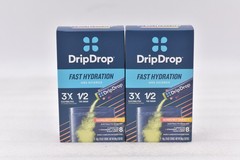 Lot of 2 DripDrop Sunburst Variety Electrolyte Drink Mix – 8 Sticks Exp: 12/28