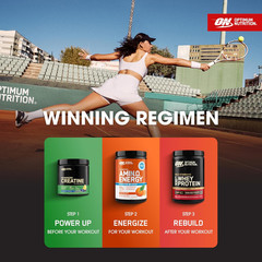 Amino Energy Powder plus Hydration, with BCAA, Electrolytes, and Caffeine, Tang