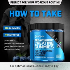 PRE WORKOUT GUMMIES FOR MEN, WOMEN CHEWABLE SUGAR FREE PREWORKOUT ENERGY GUMMIES