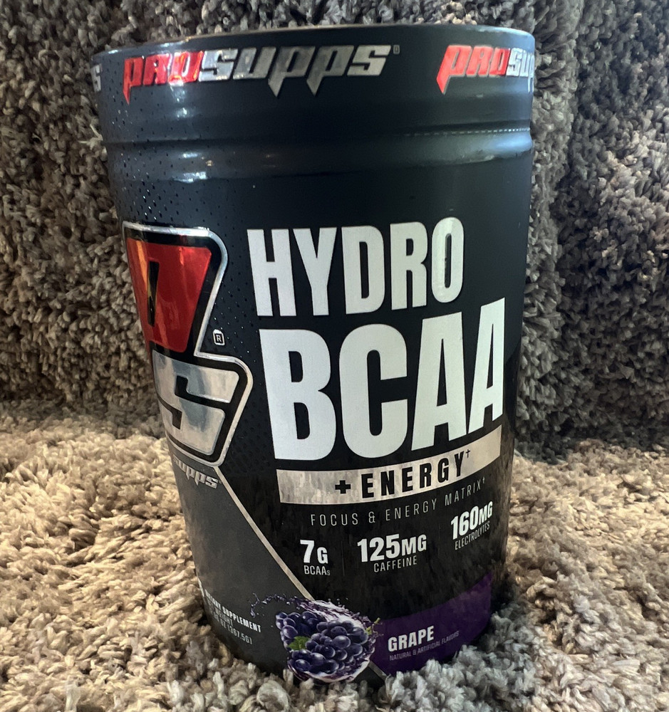 ProSupps HydroBCAA + Energy Grape Powder 35 Servings Gluten-Free Plant Based