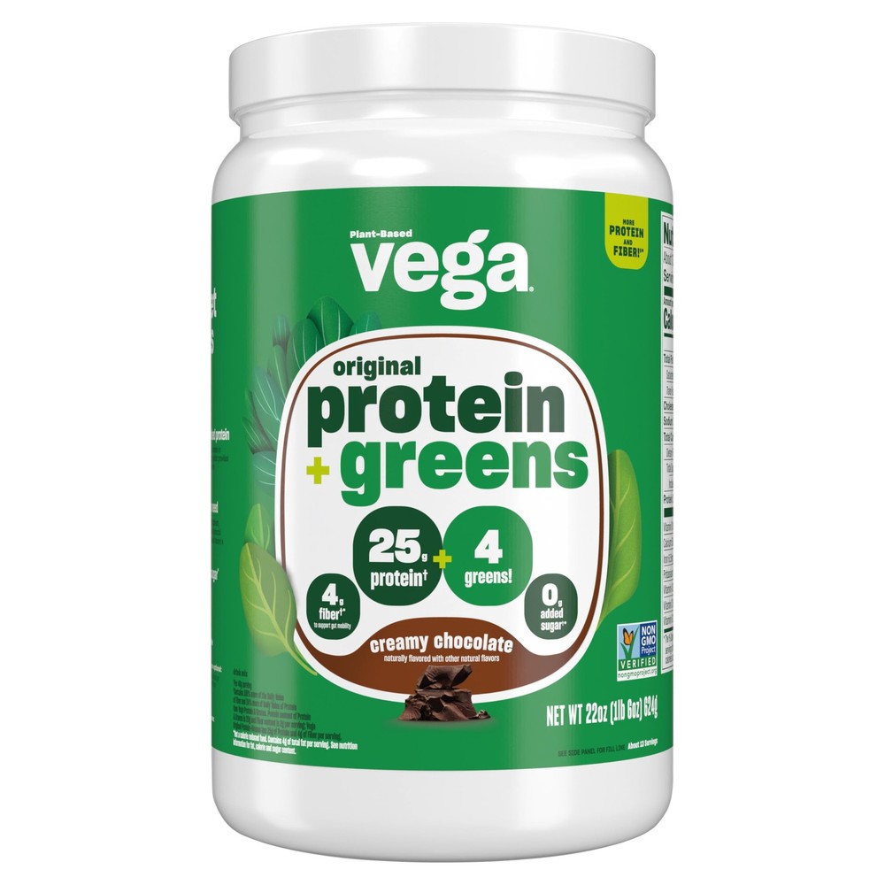 Vega Protein & Greens Protein Powder, Chocolate – 20g Plant Based, Vegan, Non-GM