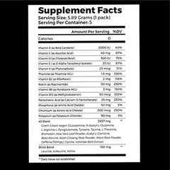 4D Clean Energy Drink Mix + Electrolytes + Immune Support + MultiVitamins +