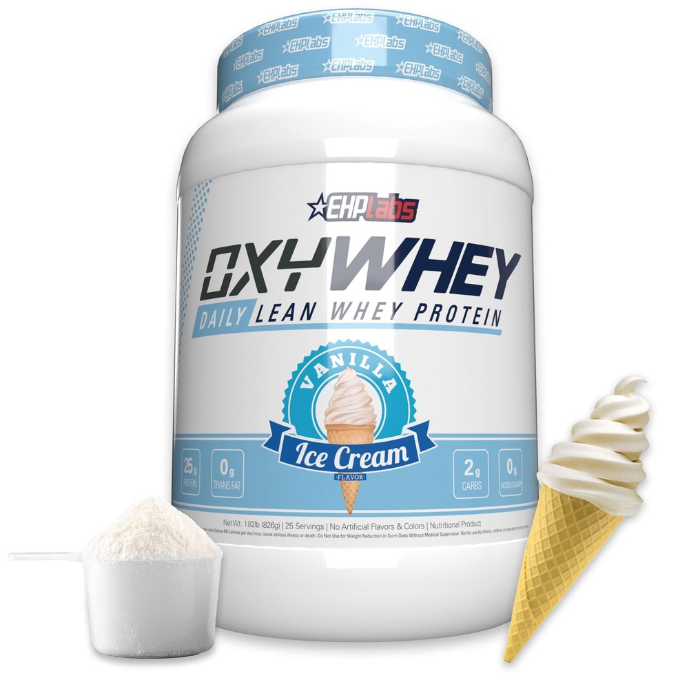EHP Labs OxyWhey Whey Protein Isolate – 25g High Protein, Low Carb, Sugar Fre…