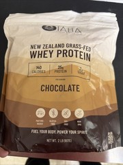 TAHA New Zealand Grass-Fed Whey Protein CHOCOLATE 2 Lb. – NEW – 4/26