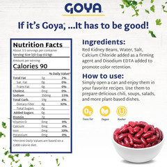 Goya Foods Red Kidney Beans, 15.5 Ounce (Pack of 8)