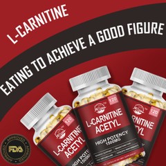 Nature’s Live Acetyl L-Carnitine 1500mg, 120 Capsules – Non-GMO and Gluten Free