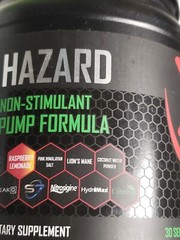 MFIT SUPPS – HAZARD Non-Stimulant Pump Formula – Raspberry Lemonade – Exp 2/2026