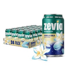 (Pack of 2) Zevia Vanilla Cola Diet Soda 12 Pack 144 Fl Oz