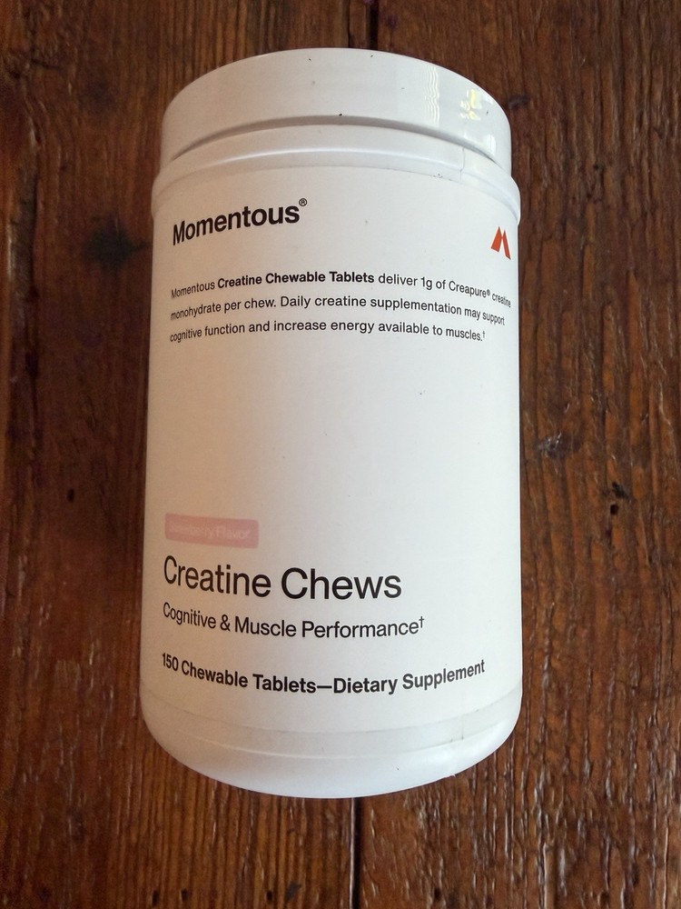 Momentous Creatine Chews 150-Count – Strawberry FREE SHIPPING Exp 01/28