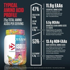 Dymatize ISO100 Hydrolyzed Whey Birthday Cake Pebbles 20 Servings 25g Protein