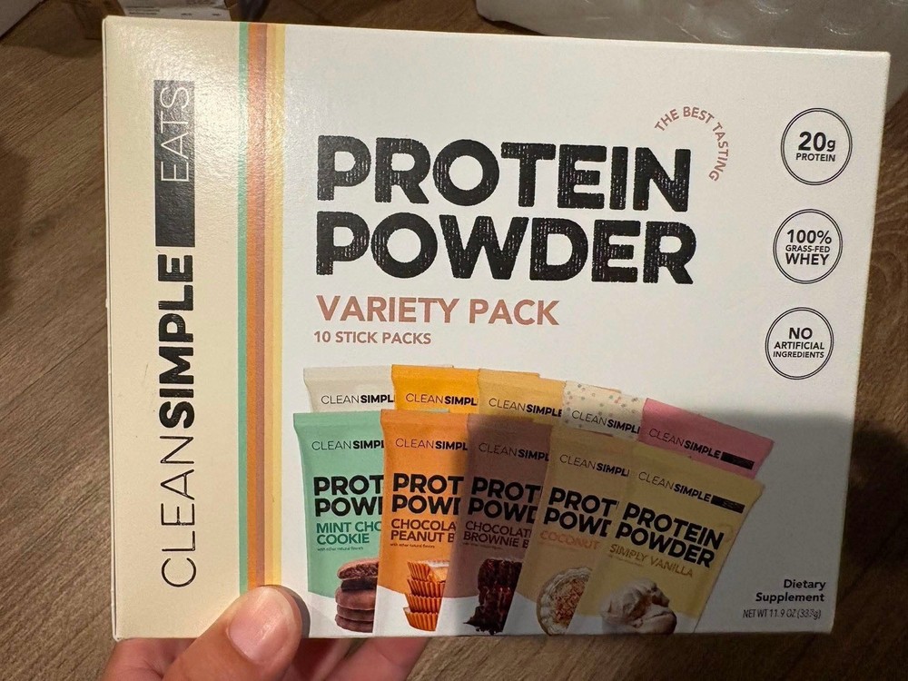 Whey Protein Powder, Variety Pack, Naturally Sweetened Flavors, 100% Grass Fed