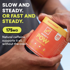 EBOOST POW Natural Pre Workout Powder, Peach Nectar, 15 Packets