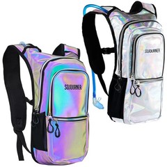 2 Colors of Medium Hydration Pack Bundle – Luminous Green and Holo Silver