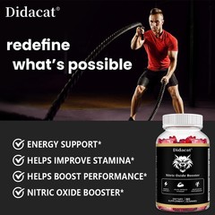 Nitric Oxide Booster Supplement-with Maca root 100mg,Ashwagandha 100mg-60gummies