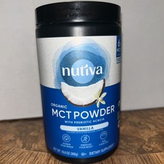 Organic MCT Powder Vanilla NUTIVA 10.6 oz BB 7/2026