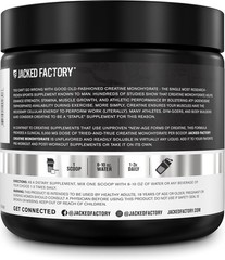 Jacked Factory Creatine Monohydrate 150g – Supplement for Muscle Growth