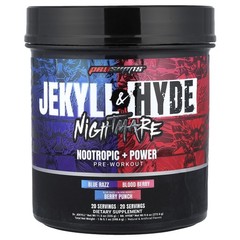 Jekyll & Hyde Nightmare, Nootropic + Power Pre-Workout, Berry Punch, 1 lb 5.1