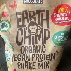 Earth Chimp Organic Vegan Protein Shake Mix – CHOCOLATE – 4 Lbs NEW