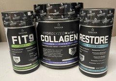 restore sascha fitness Fit 9 Kit con Restore y Collagen chocolate