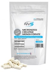 NVS 100% Creatine Monohydrate Capsules 5000mg (700mg Per Cap) USA Free Shipping