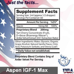 Deer Antler Velvet Extract Spray – IGF-1 | 200mgs, 2 Pack | 43X Concentration!