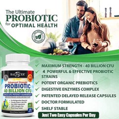 Probiotics -Improve Bloating, Gas and Constipation Provide Longer-lasting Energy