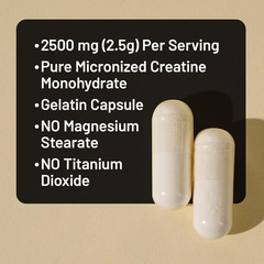 Micronized Creatine Monohydrate Pills, 2500Mg per Serving – Creatine for Women &