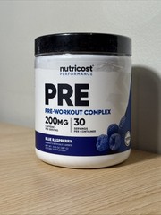 Nutricost Pre-Workout Complex Powder (Blue Raspberry) 30 Serivings