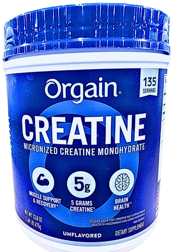 Orgain Micronized Creatine Monohydrate Unflavored 135 Servings EXP 05/2027