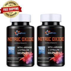 2 PACK Extra Strength Nitric Oxide Supplement L Arginine L-Citruline 3X Strength