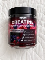 Ootoo Creatine Monohydrate Gummies 120 Count 9000mg Berry Flavor