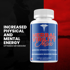 Herbal Virility Max Men Pills, Herbal Virility Max Male Support (60 Capsules)