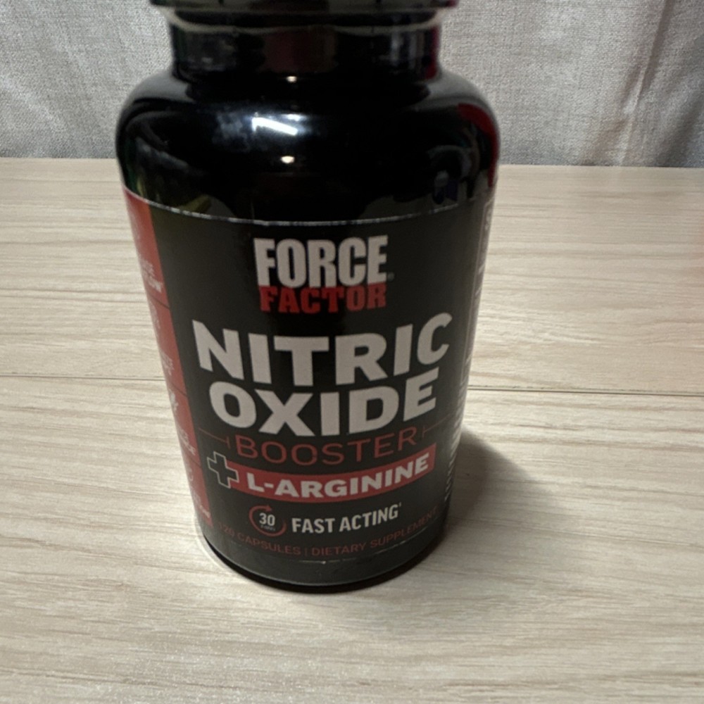 Force Factor Nitric Oxide Booster L-Arginine L-Citrulline 120 Capsules