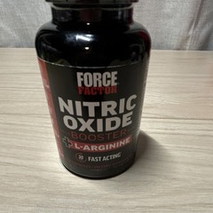 Force Factor Nitric Oxide Booster L-Arginine L-Citrulline 120 Capsules