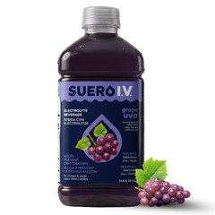 Suero I.V. Electrolyte Drink, Grape Flavor 33.8 fl oz – Hydrate