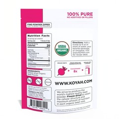 KOYAH – Organic Beet Powder, Freeze-Dried: 5.64 Ounce (Pack of 1), Red