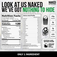 NAKED Whey 1Lb – Only 1 Ingredient, Grass Fed 1 or 2 Pound (Pack of 1)